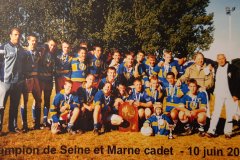 2000-01 - Cadets champions de Seine et Marne