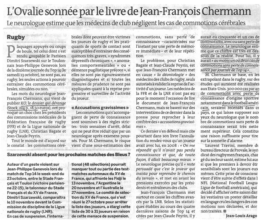 Le livre du Pr. Chermann