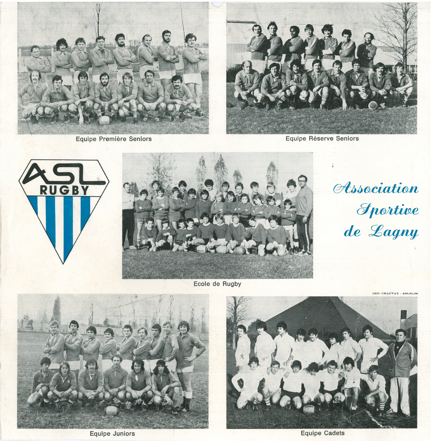 Le calendrier de l’ASL 1979