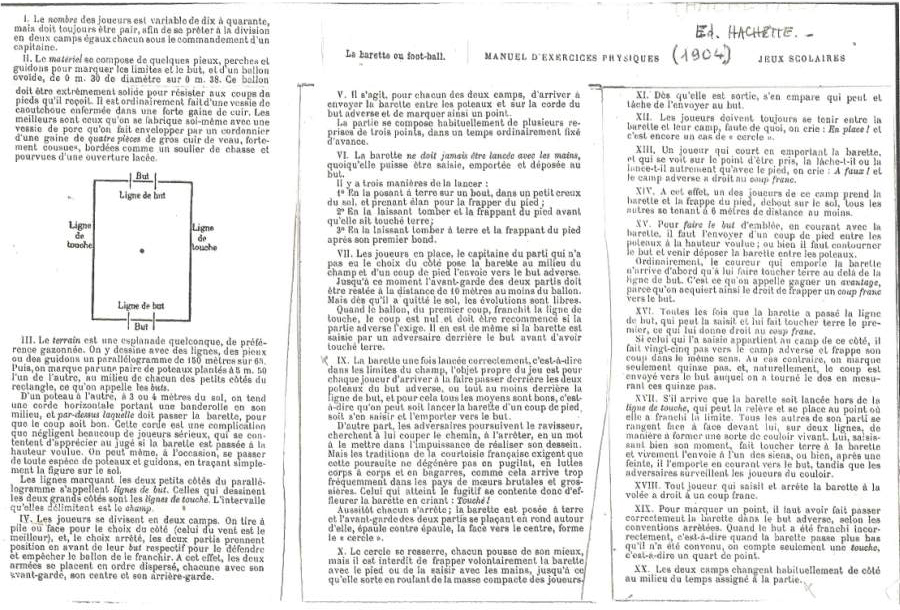 Règles du jeu de la Barette