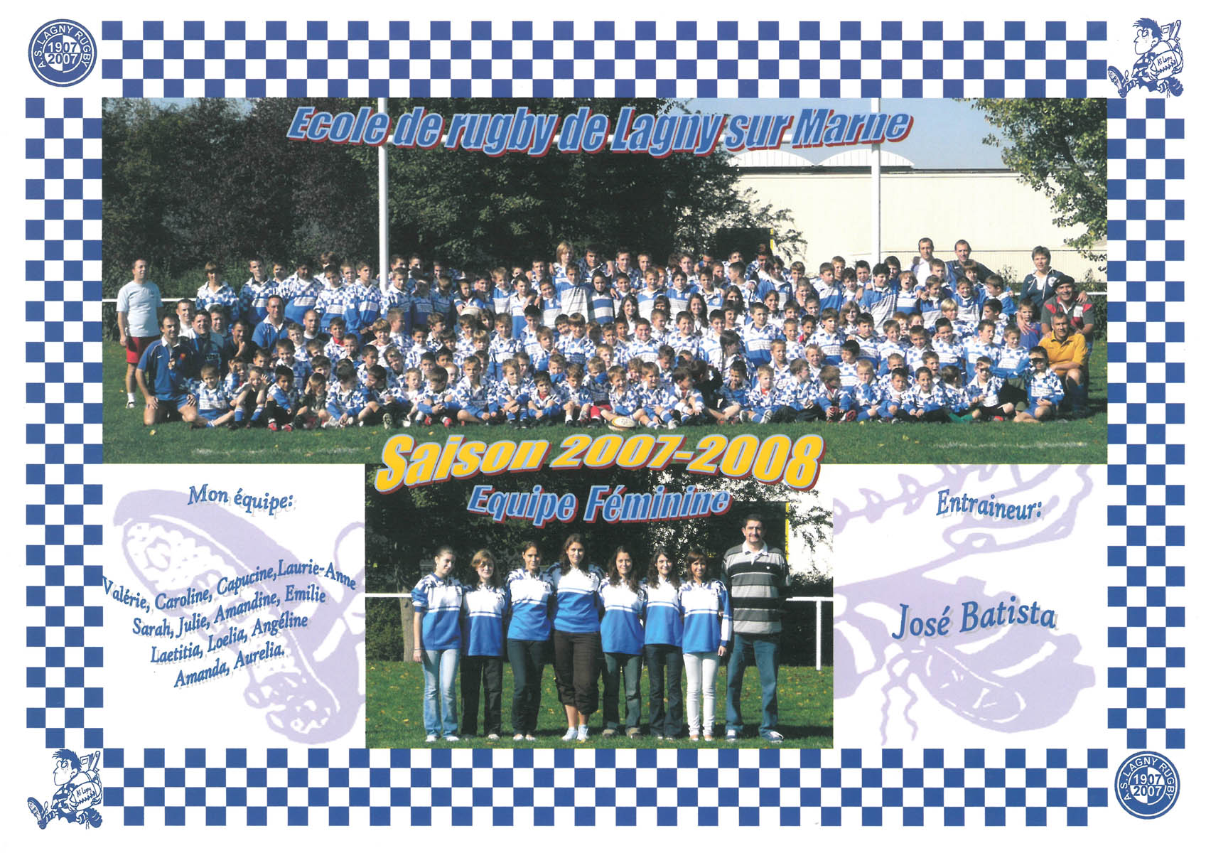 Les plaquettes de l’école de rugby 2007-2008