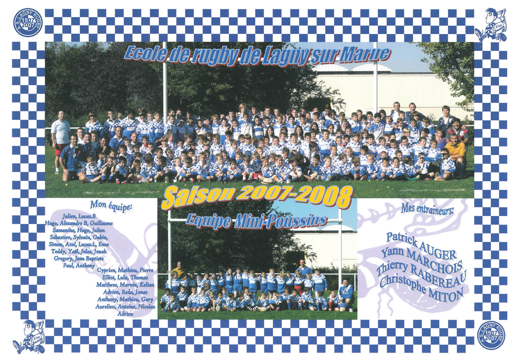 2007 08 - Plaquette MiniPoussins 2007 08 - Plaquette MiniPoussins