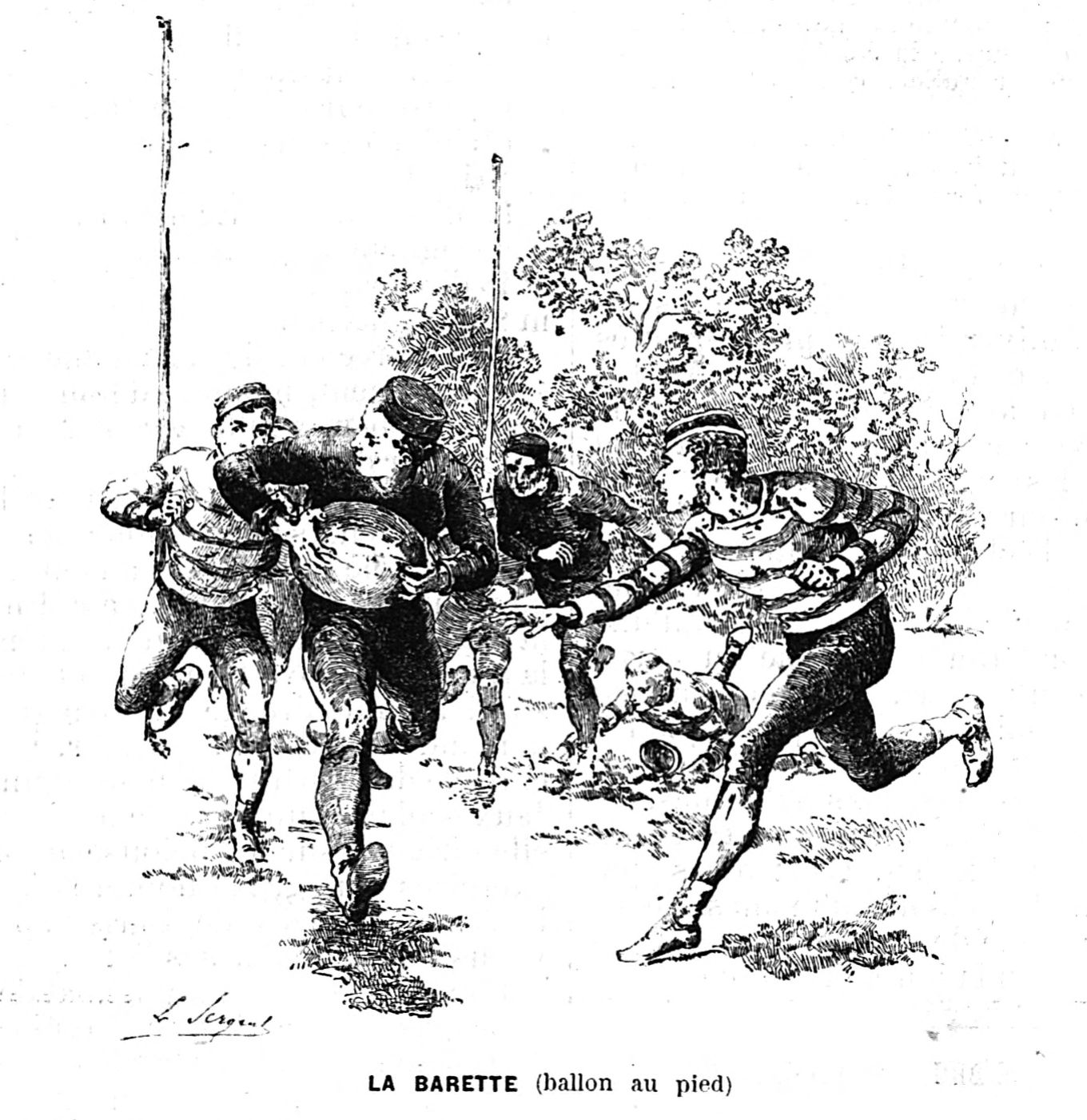 Les Joueurs de barette et leurs tenues.