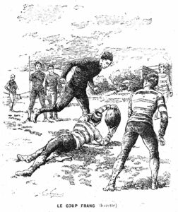 Le Coup franc (Barette)
Tiré du supplément du "Petit Français illustré" du 8 juin 1889.