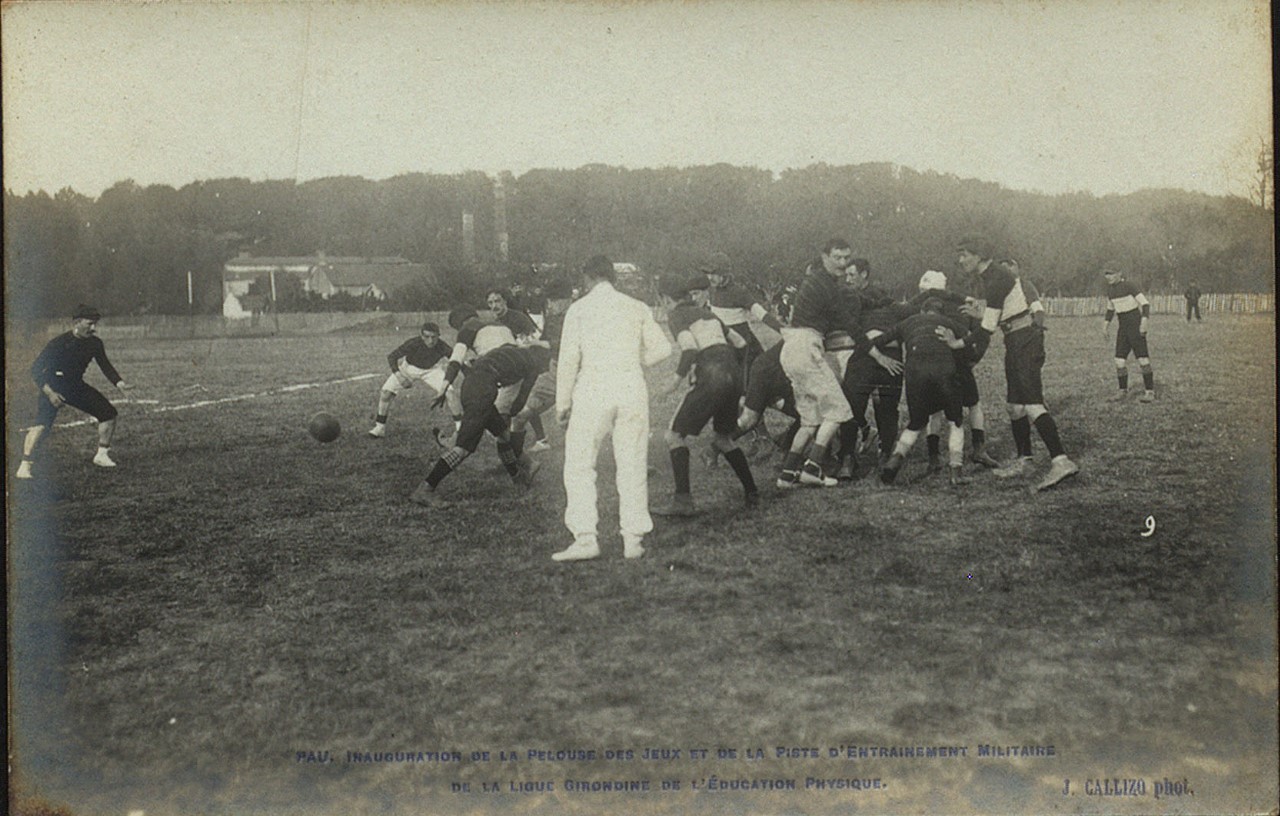 1906 - Une partie sous l'égide de la Ligue à Pau.