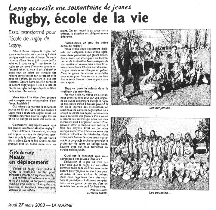 Saison 2002-03 (ASL et RML 77)
