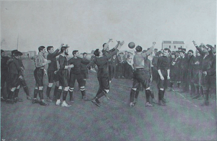 Un match Stade-Racing en 1903