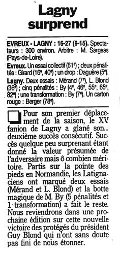 1997-09-22 - Le Parisien