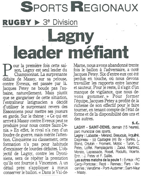 1997-11-01 - Le Parisien