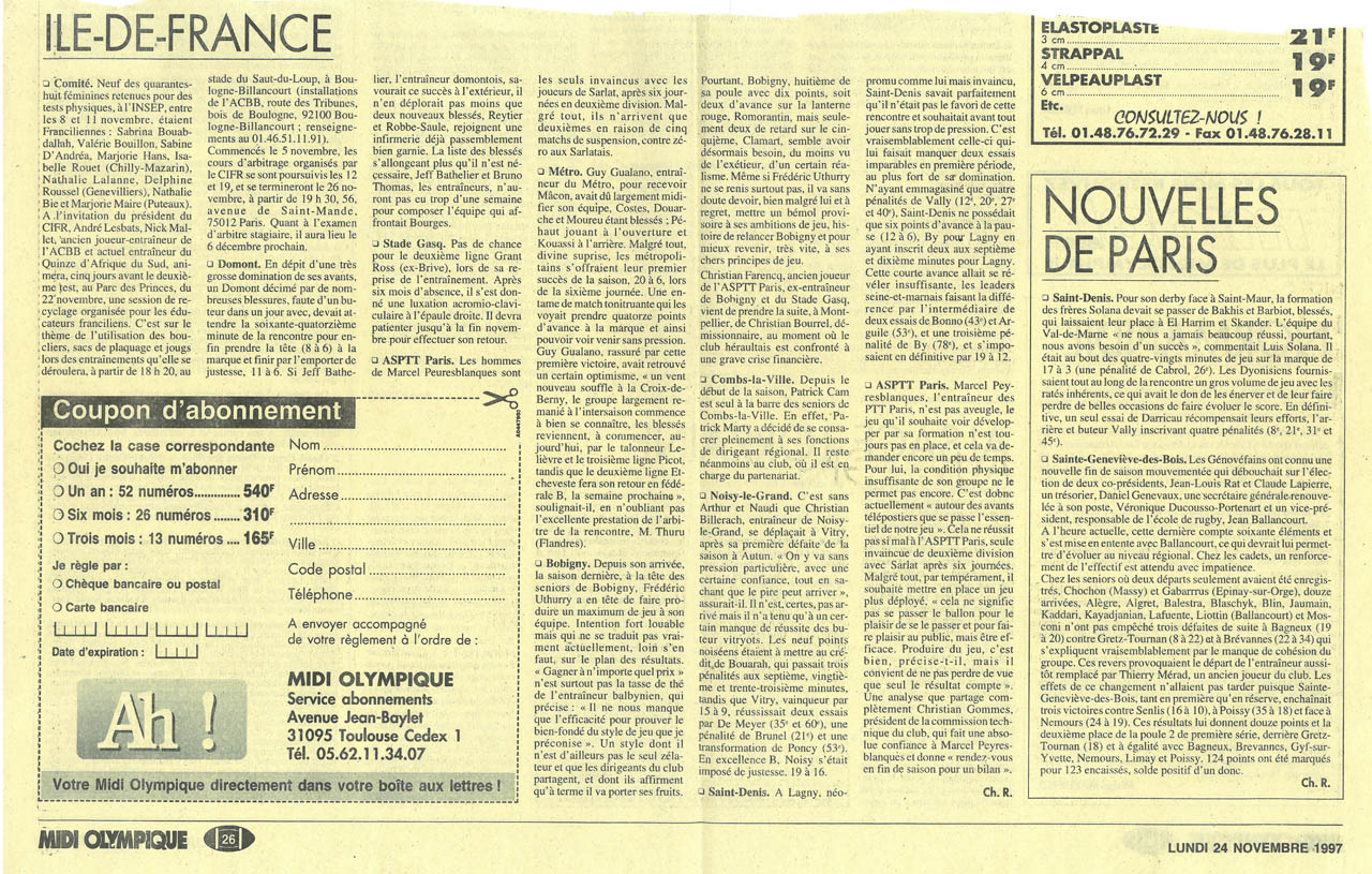 1997-11-24 - Midi Olympique