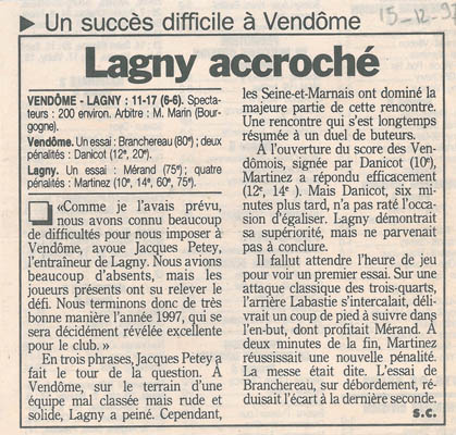 1997-12-15 - Le Parisien