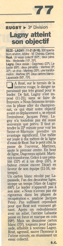 1997-12-08 - Le Parisien