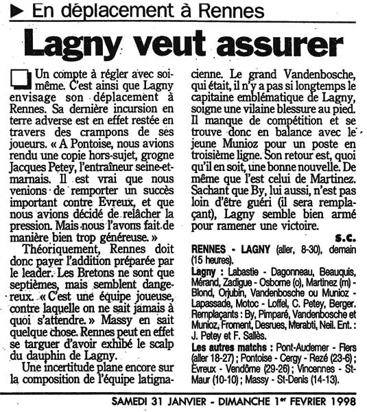 1998-01-31 - Le Parisien