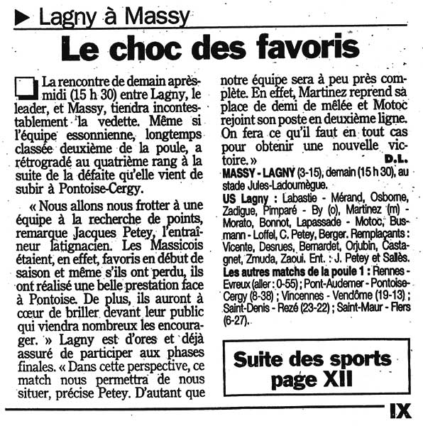 1998-03-14 - Le Parisien