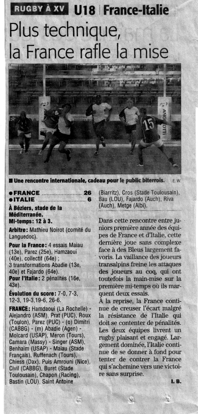 Article Midi Libre
