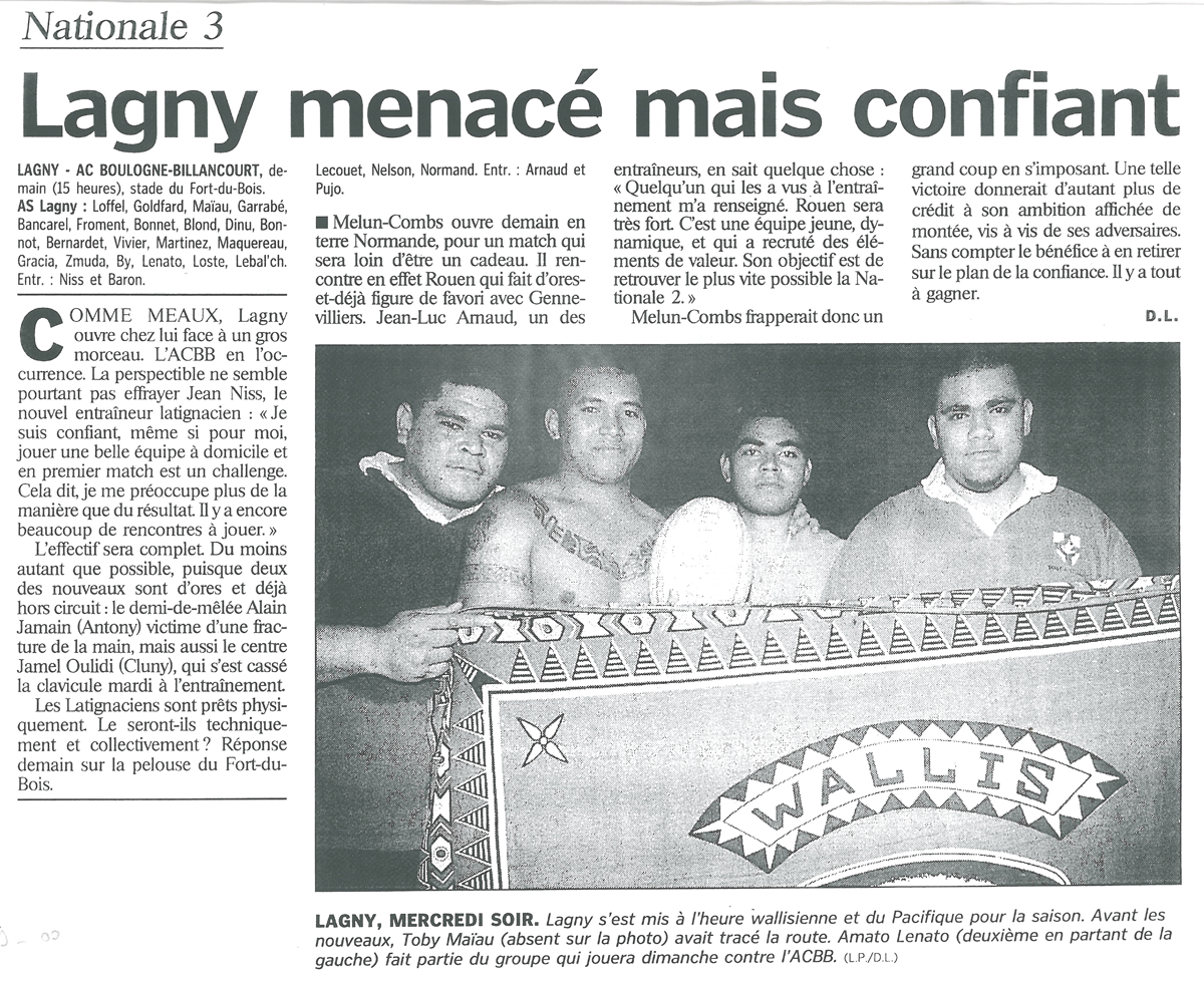 2000-09-16 - Le Parisien