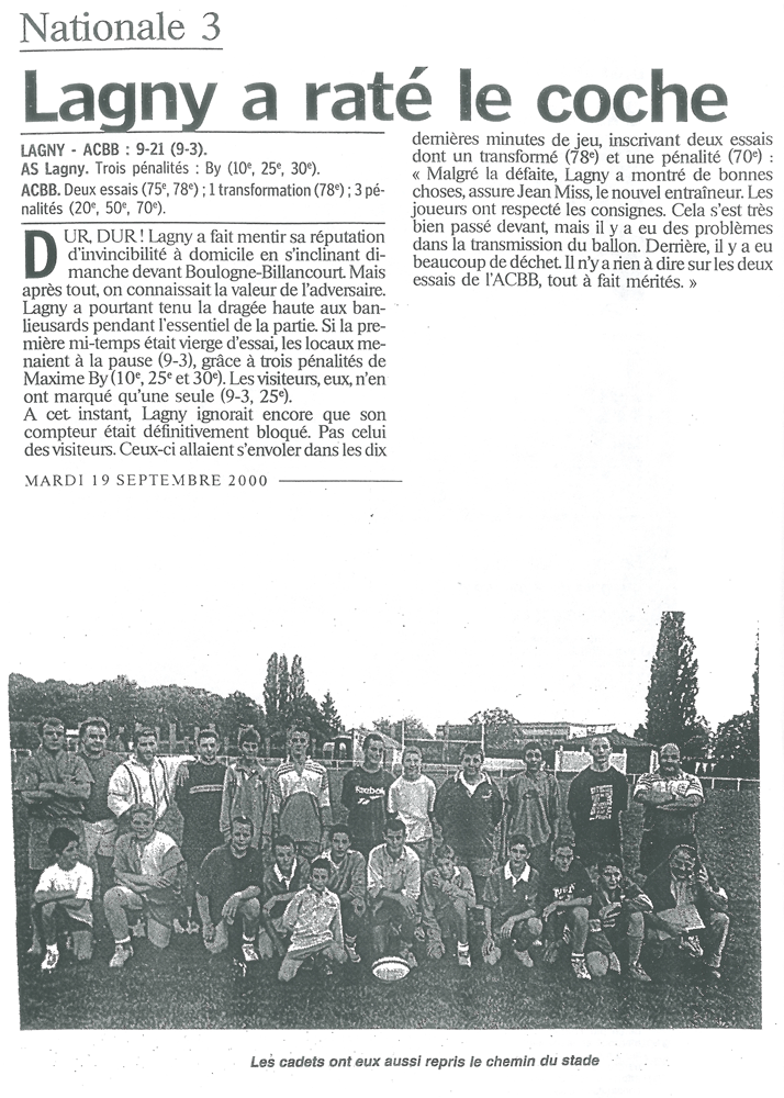 2000-09-19 - Le Parisien