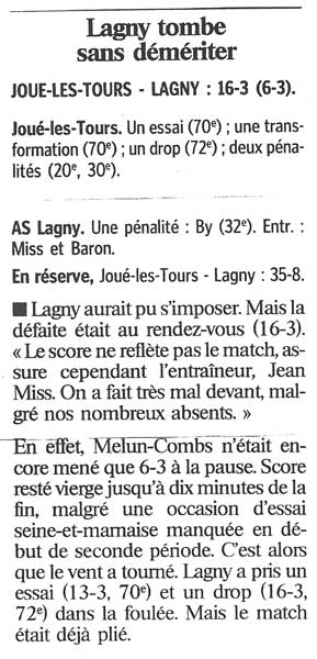 2000-10-03 - Le Parisien