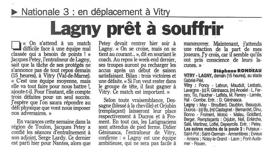 1998-10-24 - Le Parisien