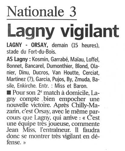2000-10-07 - Le Parisien