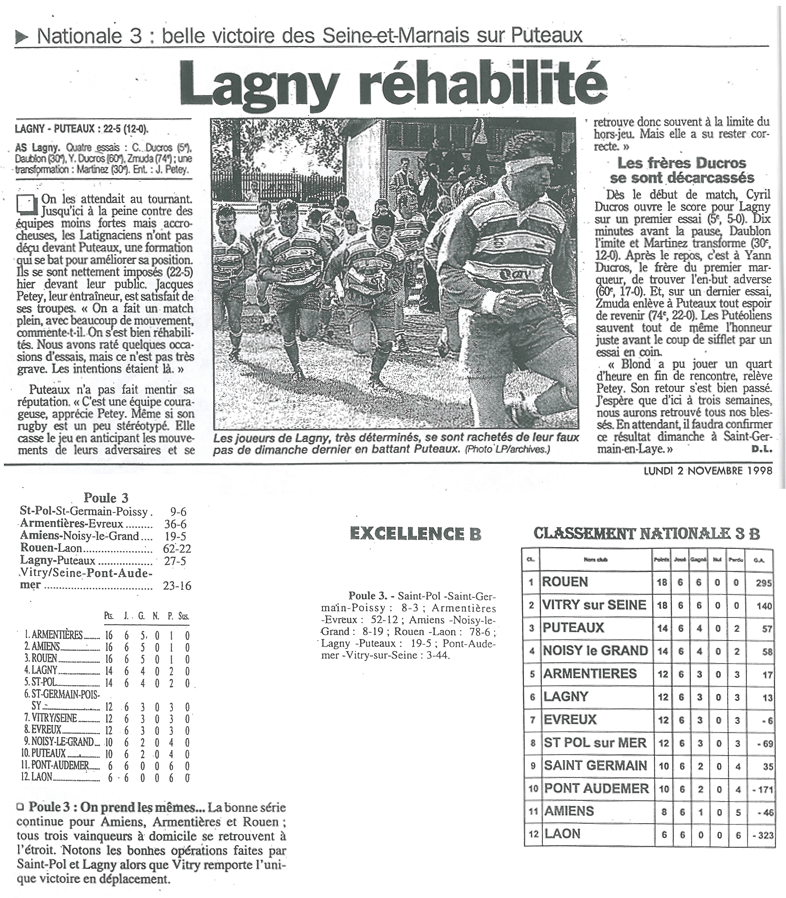 1998-11-02 - Le Parisien