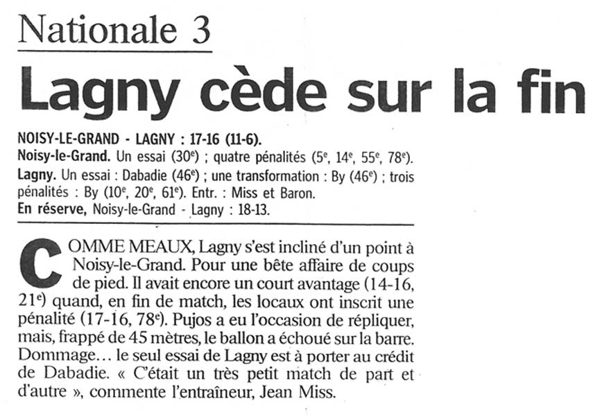 2000-10-17 - Le Parisien