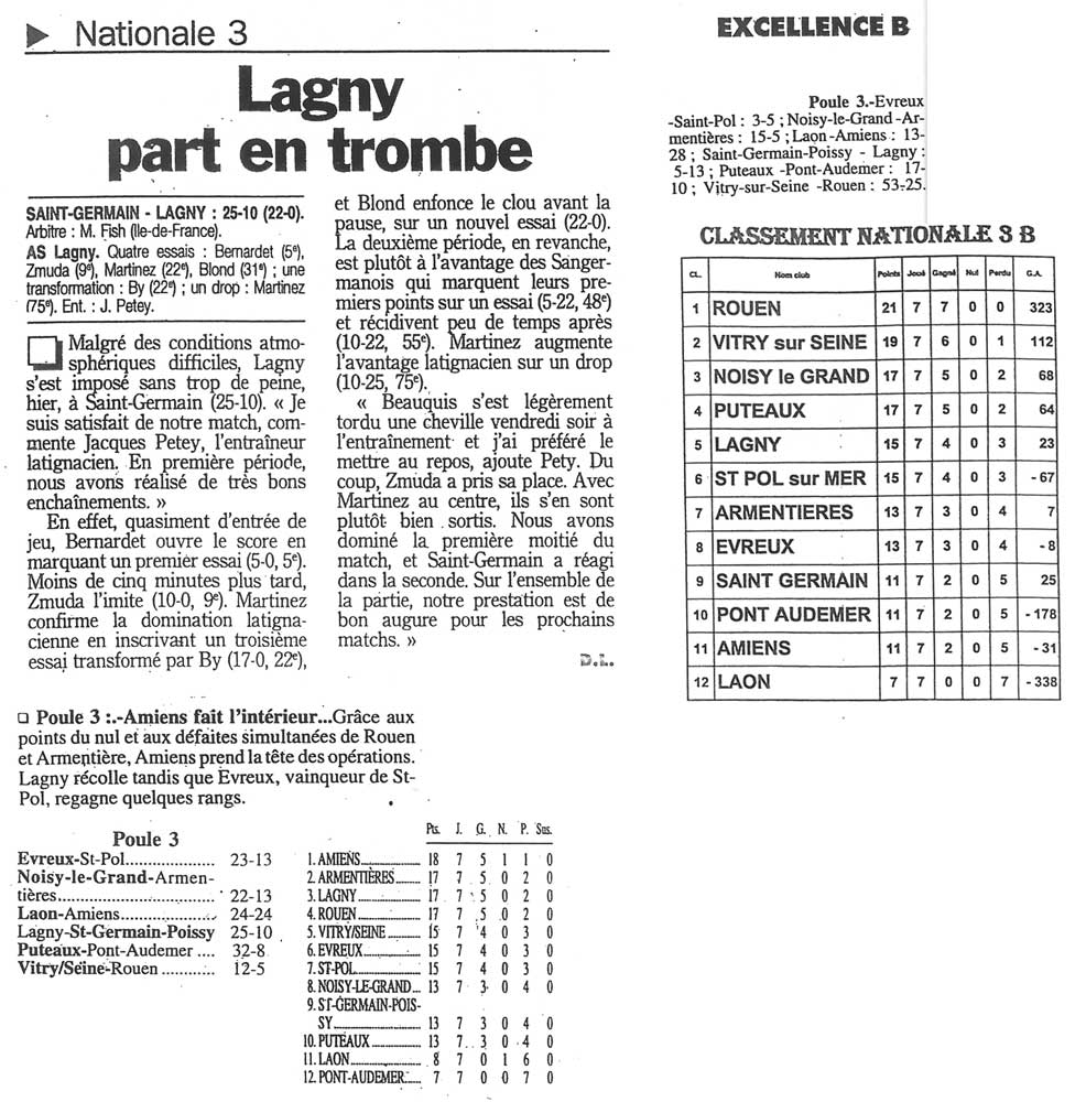 1998-11-09 - Le Parisien