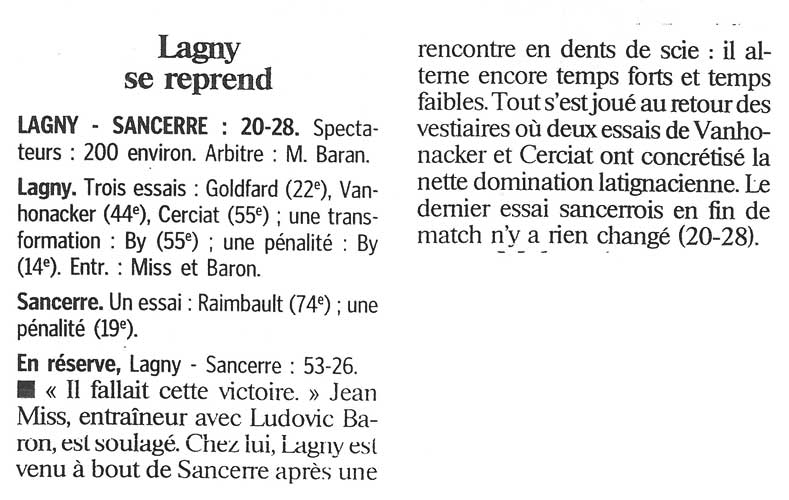 2000-10-24 - Le Parisien