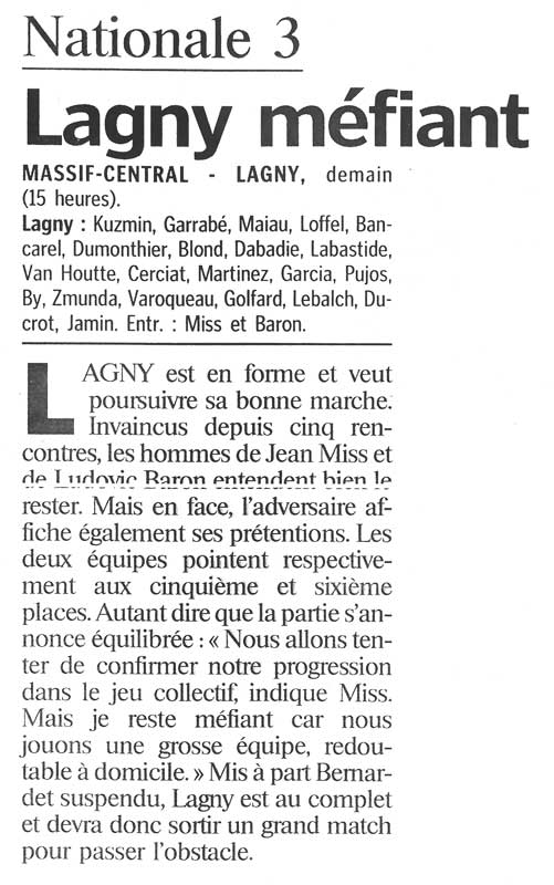 2000-11-25 - Le Parisien