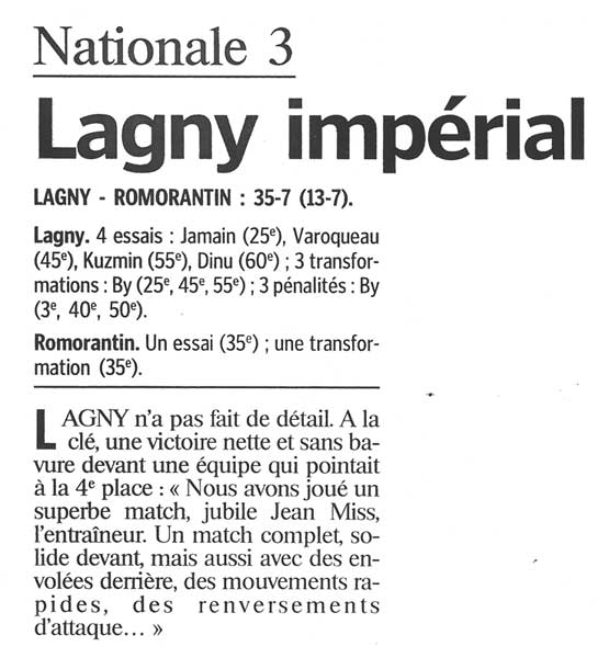 2000-12-05 - Le Parisien