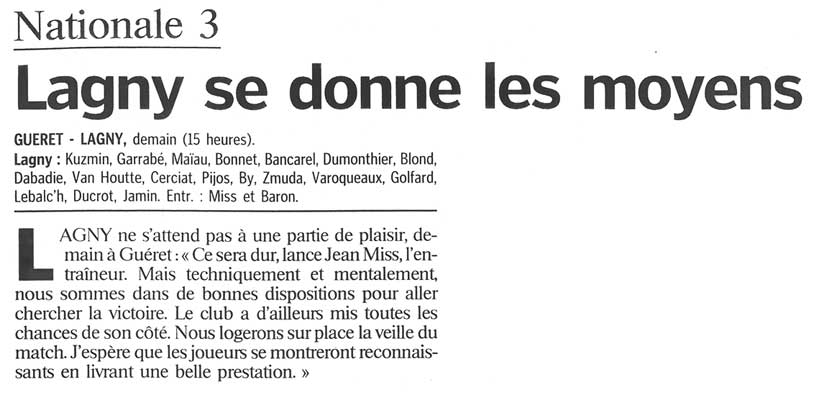 2000-12-09 - Le Parisien