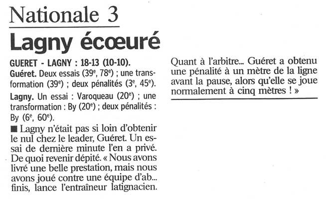 2000-12-12 - Le Parisien
