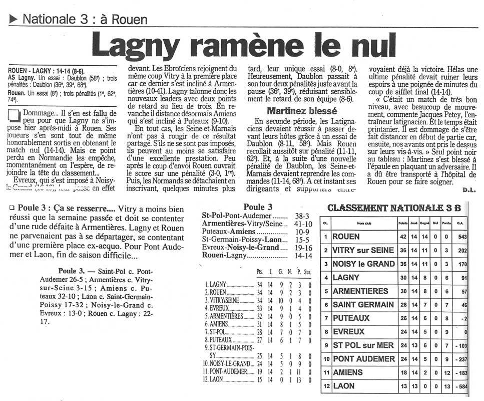 1999-01-18 Le Parisien