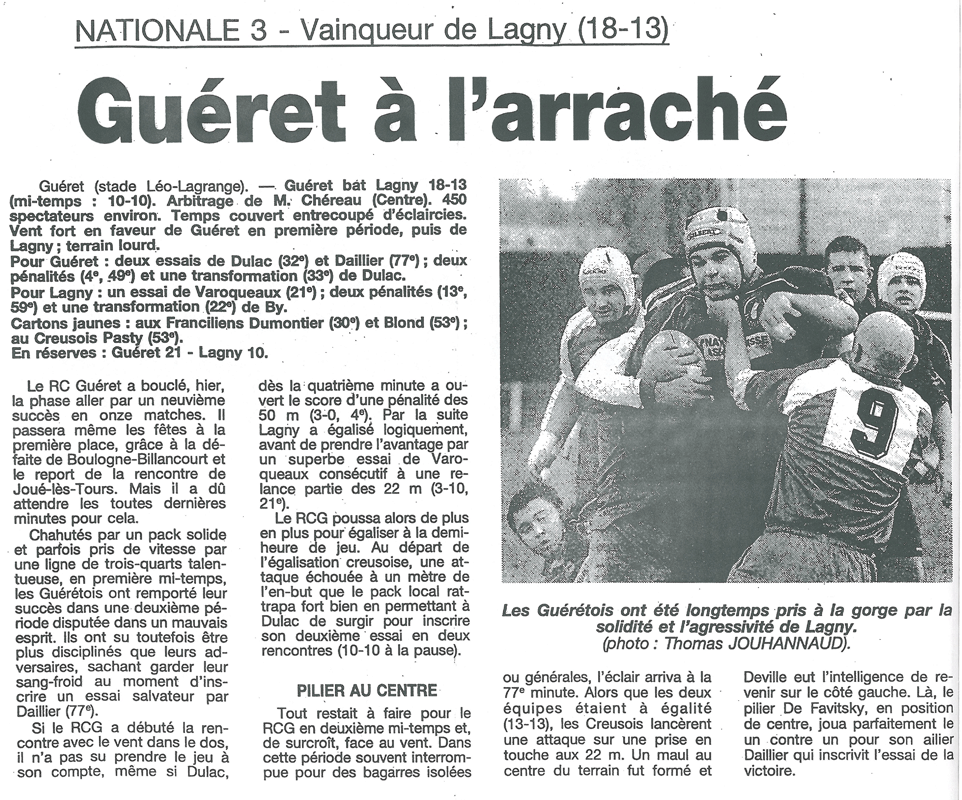 2000-12-11 - Le Populaire du Centre