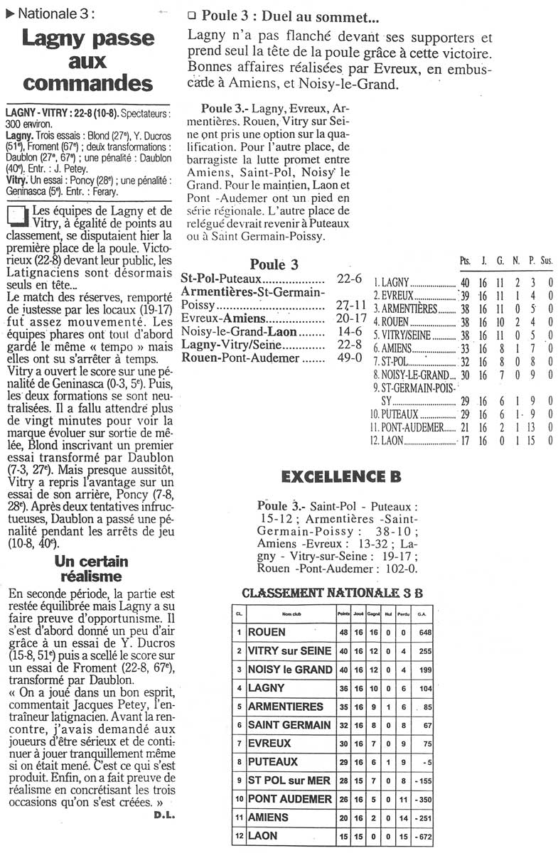 1999-02-01 - Le Parisien