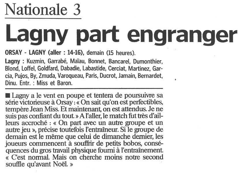 2001-01-27 - Le Parisien