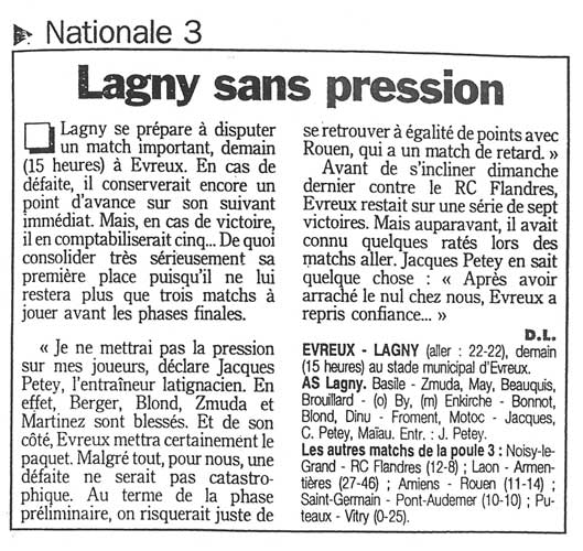 1999-02-27 - Le Parisien