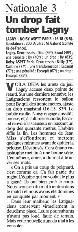 2001-02-13 - Le Parisien
