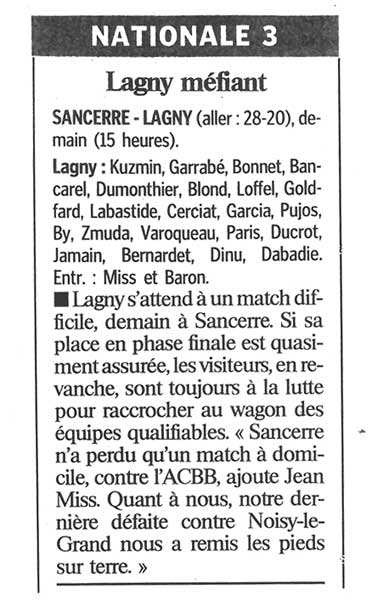 2001-02-24 - Le Parisien