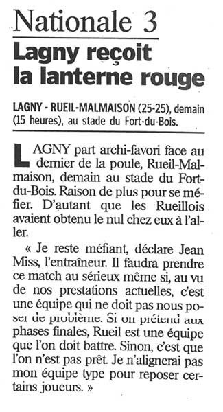 2001-03-10 - Le Parisien
