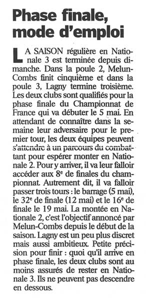 2001-04-24 - Le Parisien