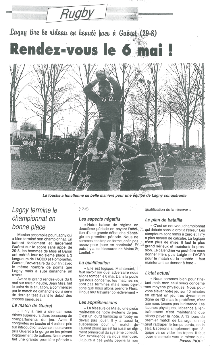 2001-04-26 - La Marne
