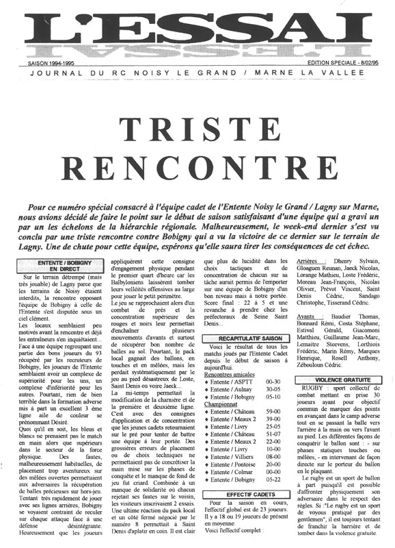 L’Essai du 8 février 1995