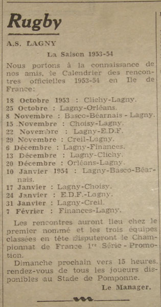 Saison 1953-1954
