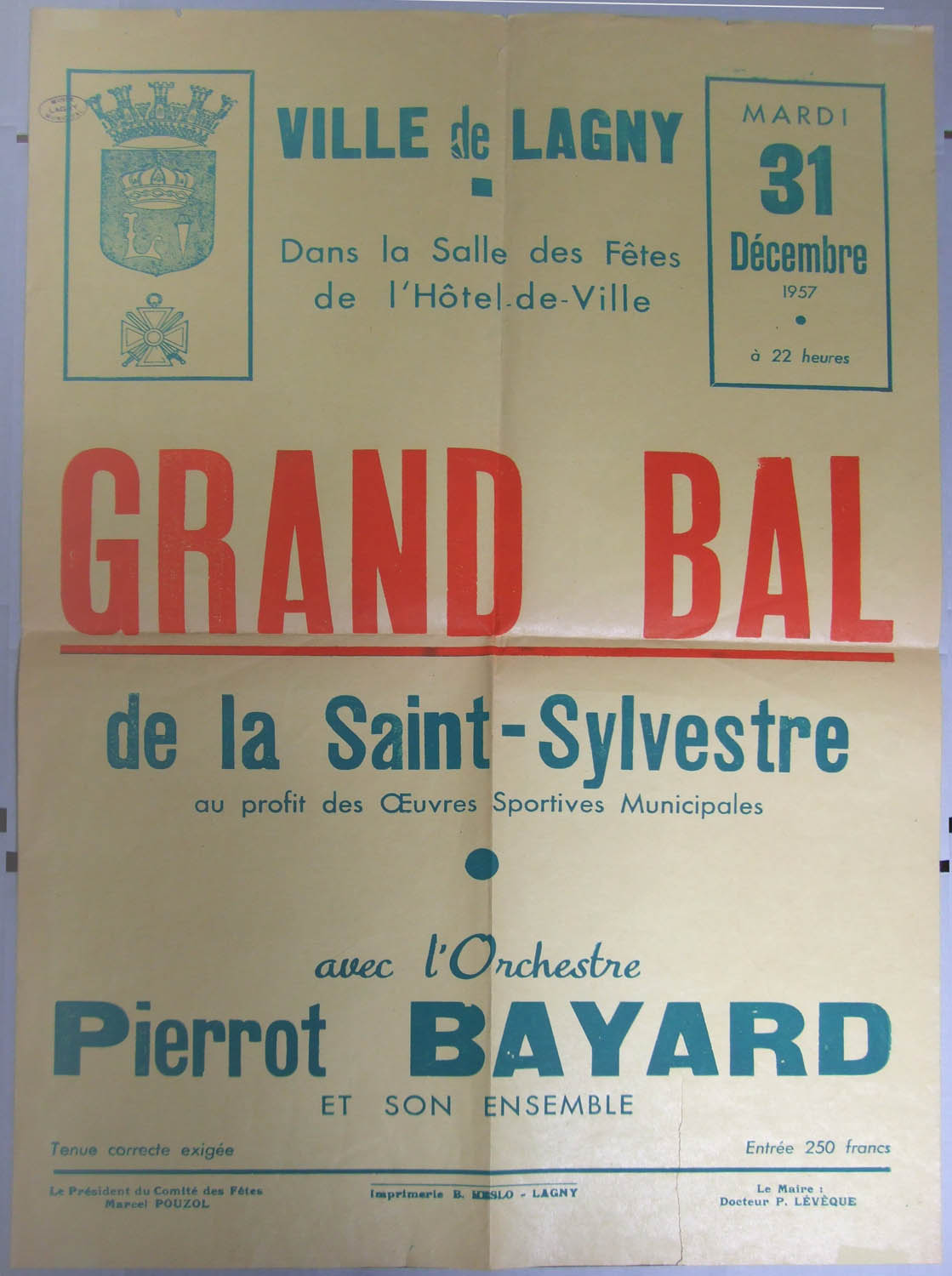 1957-12-31 - Grand Bal au profit des sports