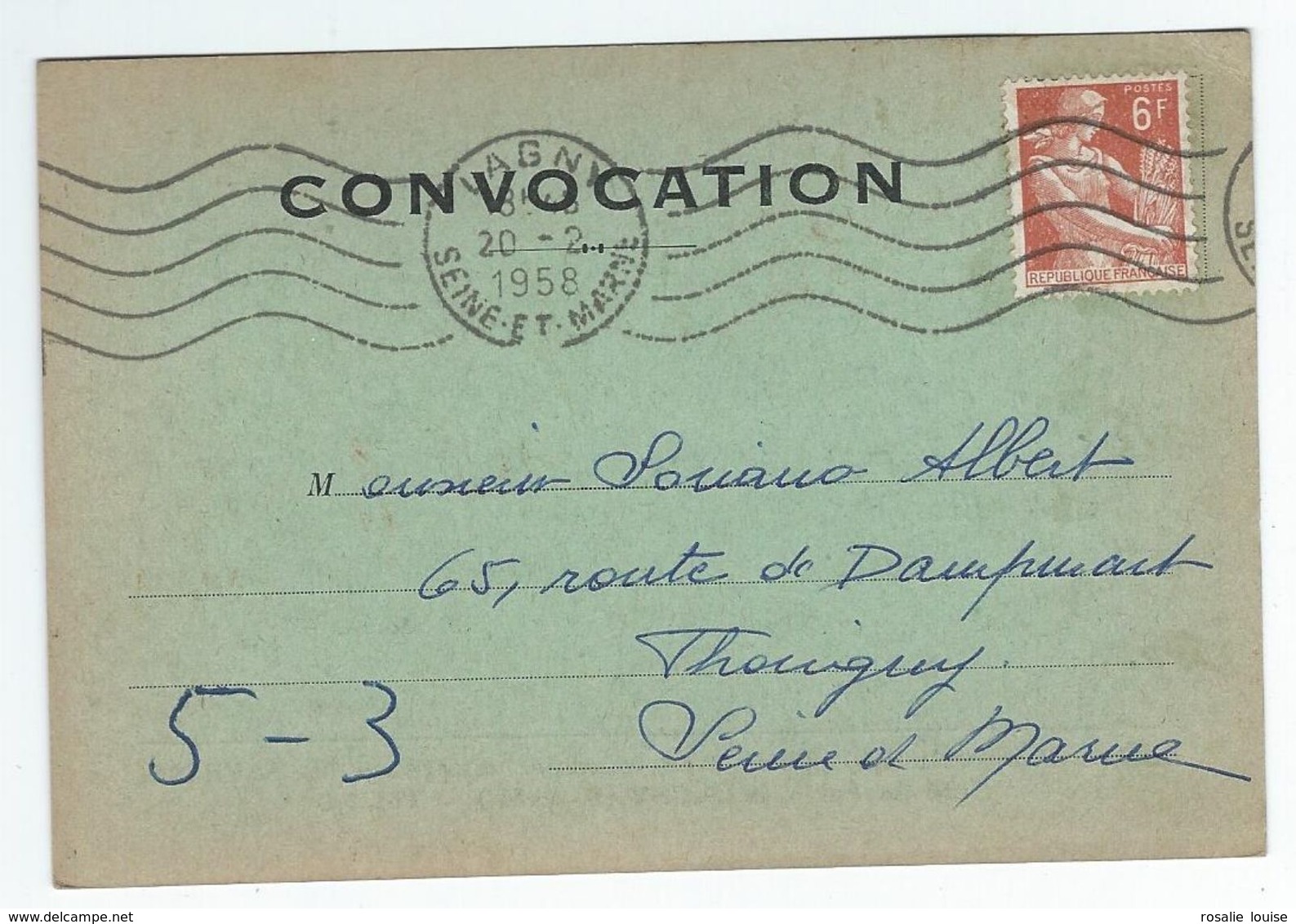 1958 02 23 Convocation verso