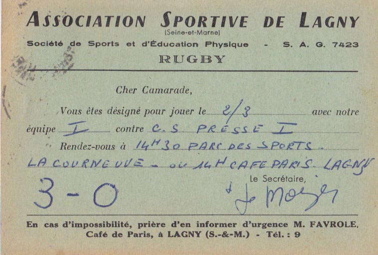 1958-03-02 - Convocation Match - recto