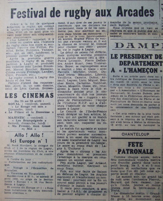 1958-04-22 - La Liberté