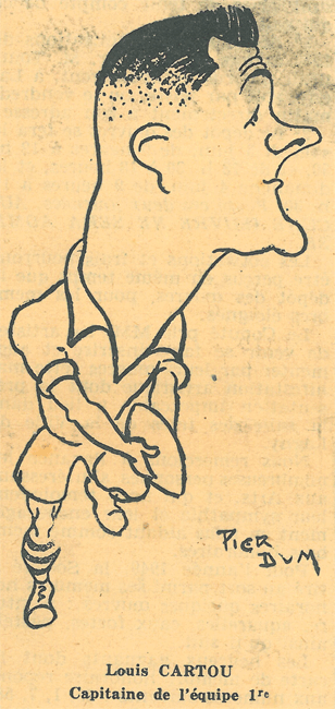 Louis CARTOU, capitaine de l'Équipe 1ère