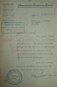 18 déc. 1946 - Autorisation de fonctionnement de l'ASL